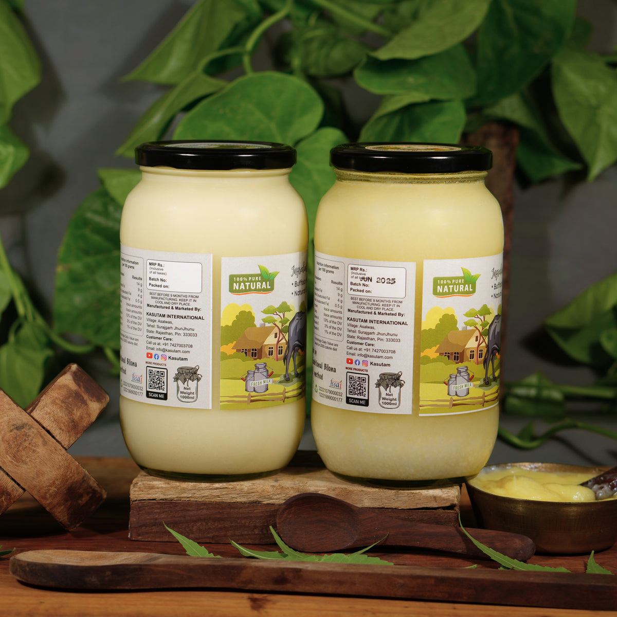 Kasutam Buffalo Bilona Ghee 500ml