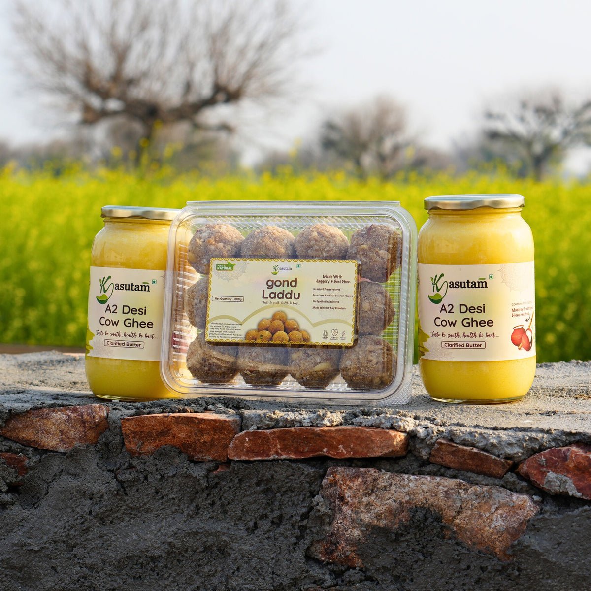 Buy 2 Liter A2 Ghee Get 1 Laddu Box Free