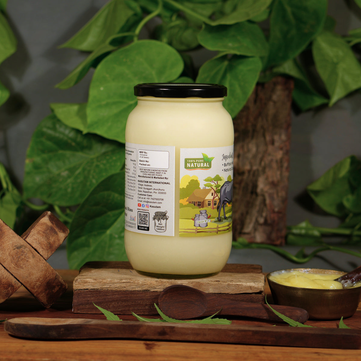 Kasutam Buffalo Bilona Ghee 500ml