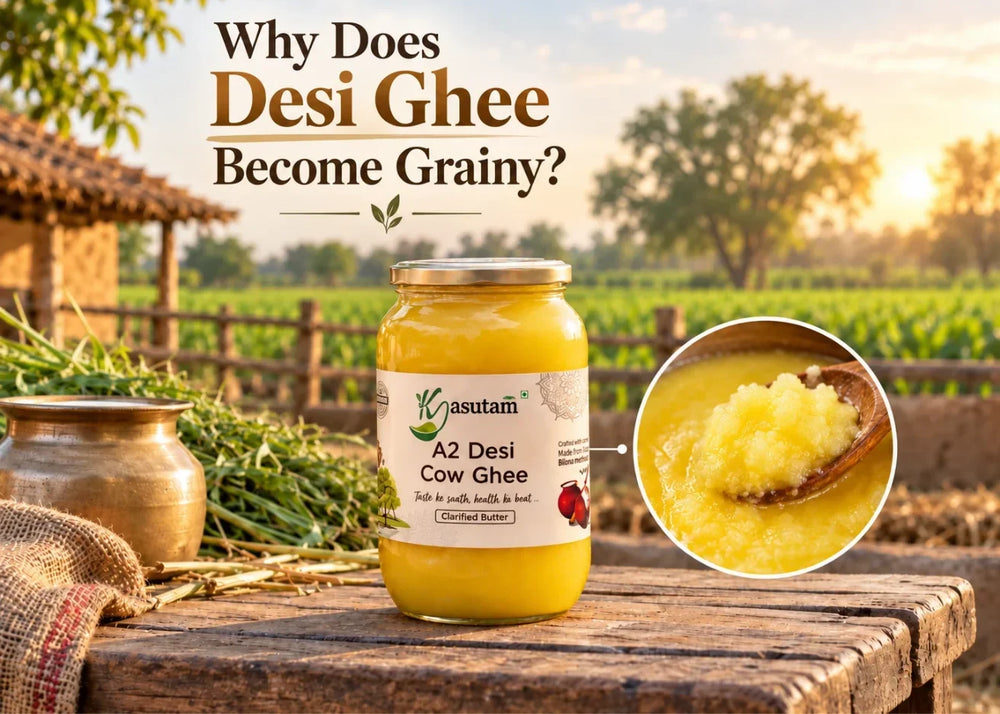 Why Does Desi Ghee Become Grainy? Understanding Danedaar Texture, Melting and Storage