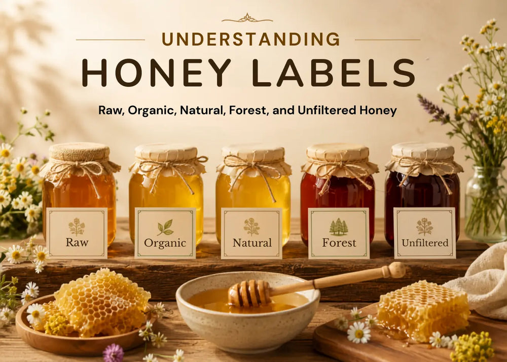Understanding Honey Labels: Raw, Organic, Natural, Forest, and Unfiltered Honey