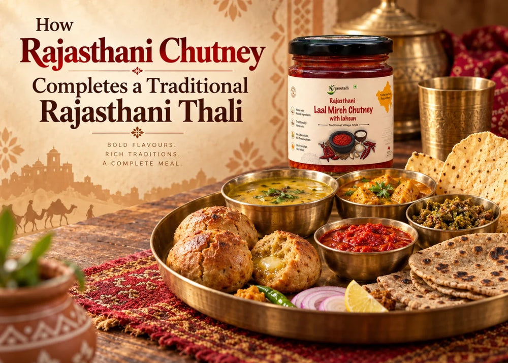 How Rajasthani Chutney Completes a Traditional Rajasthani Thali
