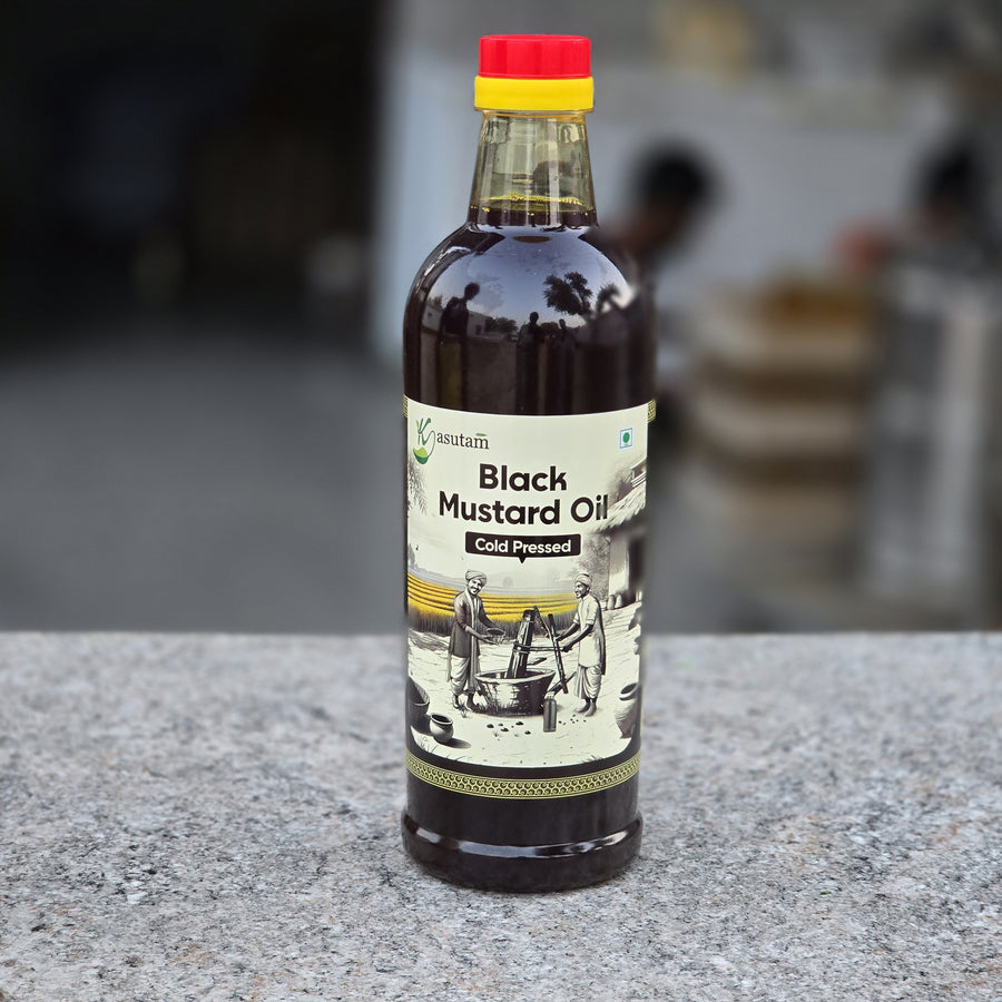 Cold Pressed Black Mustard Oil 1 Liter Bottle