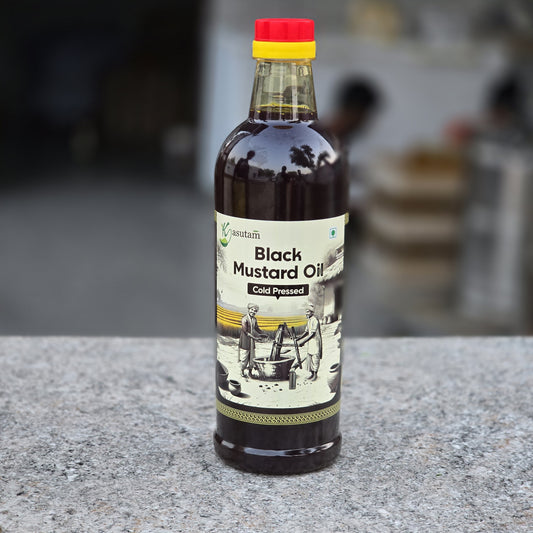 Cold Pressed Black Mustard Oil 1 Liter Bottle