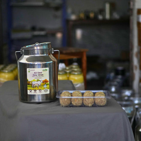 Buy 5 Liter A2 Ghee Can With 1 Laddu Box Free