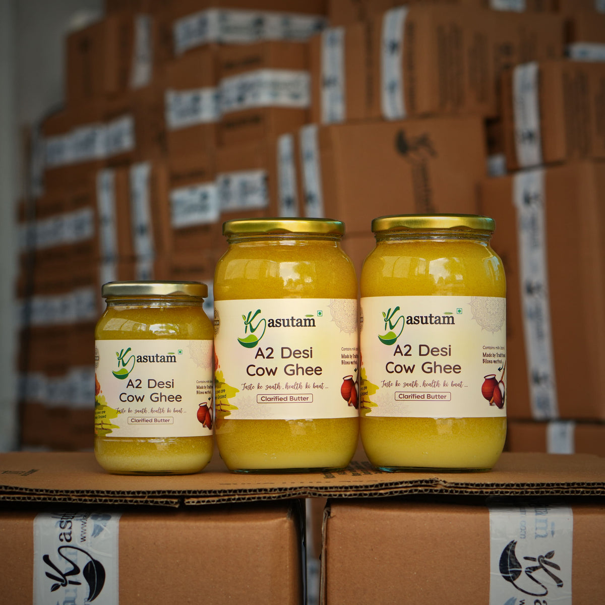 2 Liter A2 Cow Ghee With 500ml Ghee Combo