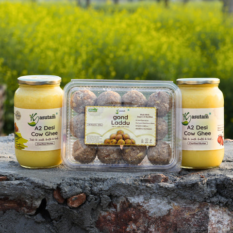 Buy 2 Liter A2 Ghee Get 1 Laddu Box Free