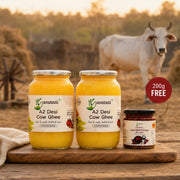 2 Liter A2 Cow Ghee with Free Rajasthani Laal Mirch Chutney 200 gm
