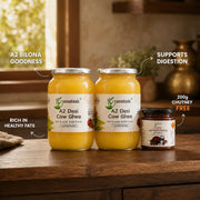 2 Liter A2 Cow Ghee with Free Rajasthani Laal Mirch Chutney 200 gm