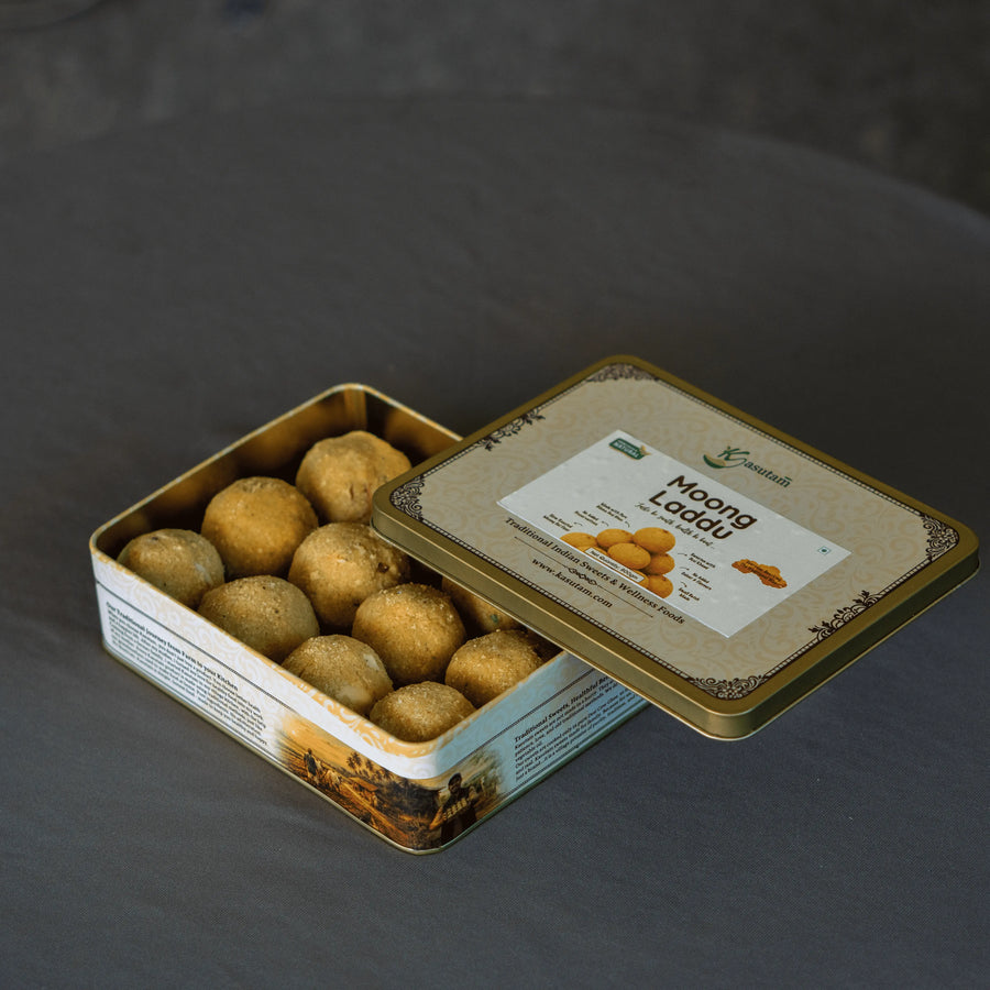 Moong Laddu 800 Gram Tin Box-12 Pcs