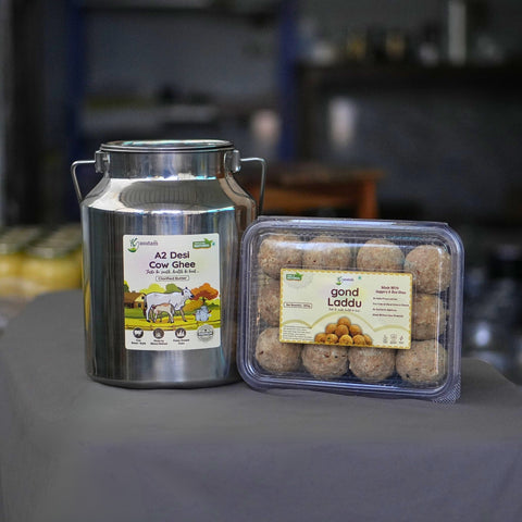 Buy 5 Liter A2 Ghee Can With 1 Laddu Box Free