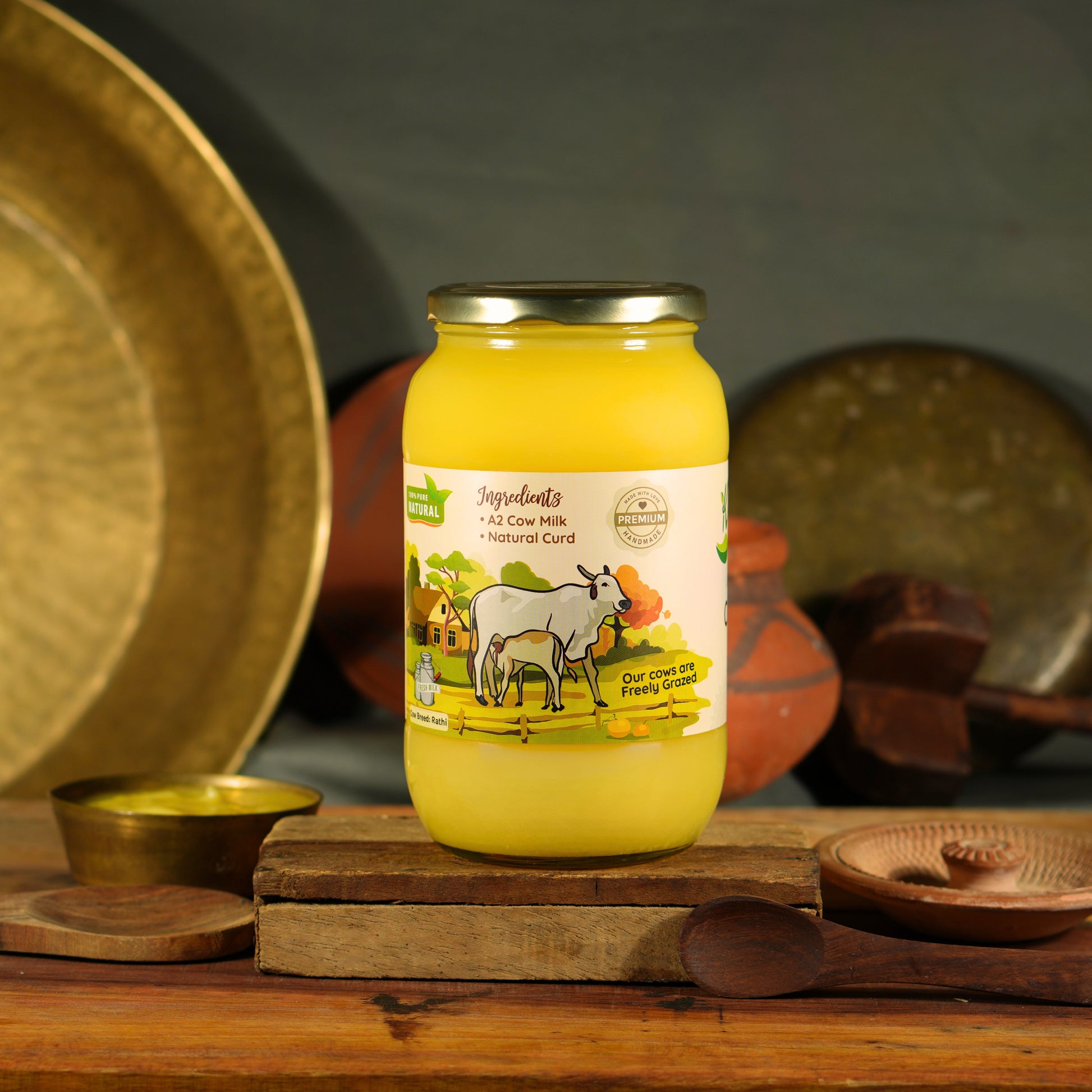 A2 Desi Cow Bilona Ghee 1 ltr