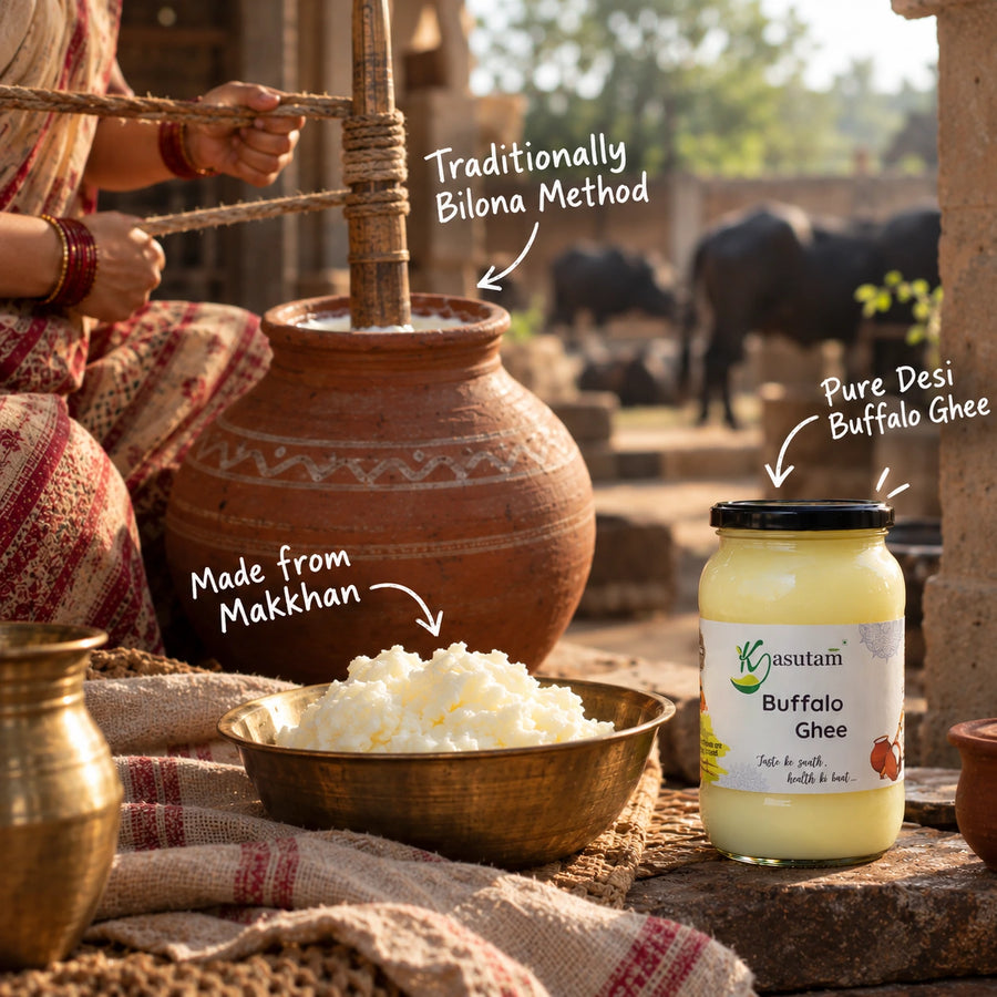 Kasutam Buffalo Bilona Ghee 500ml