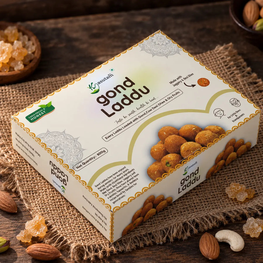 Gond Laddu 800 Gram- 12 Pcs