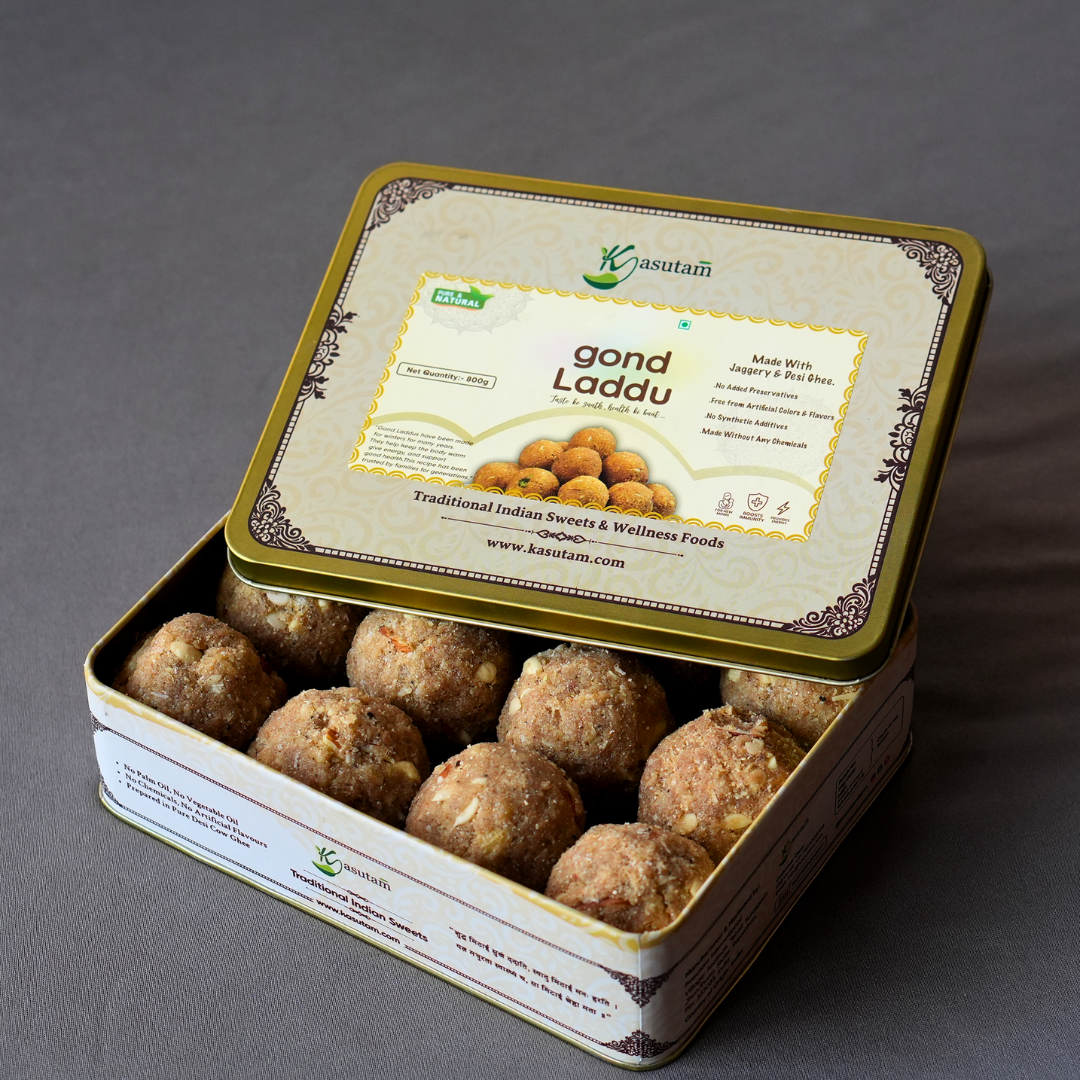 Gond Laddu 800 Gram- 12 Pcs
