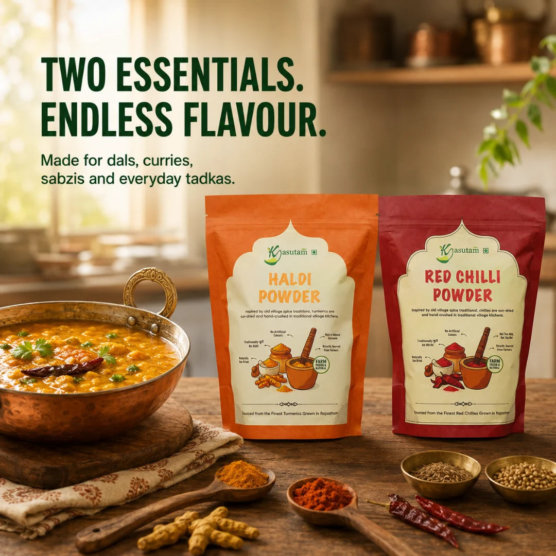 Red Chilli and Haldi Powder Combo (1 Kg)