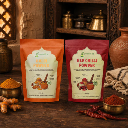 Red Chilli and Haldi Powder Combo (1 Kg)