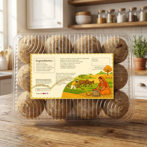 Gond Laddu 800 Gram- 12 Pcs